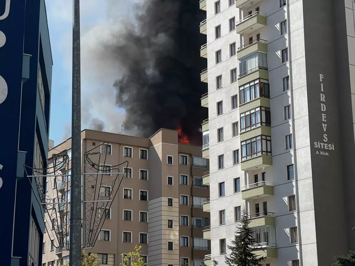 kayseride 8 katli binada yangin 5Z5RWxbp