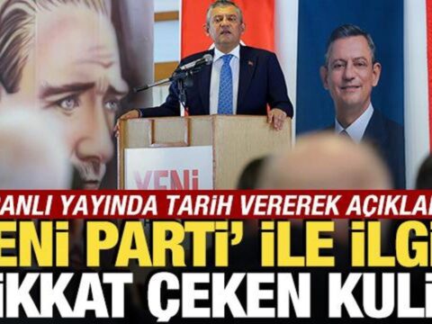 Yeni parti ile ilgili dikkat ceken kulis bilgisi canli yayinda tarih vererek acikladi WmGGVtqd